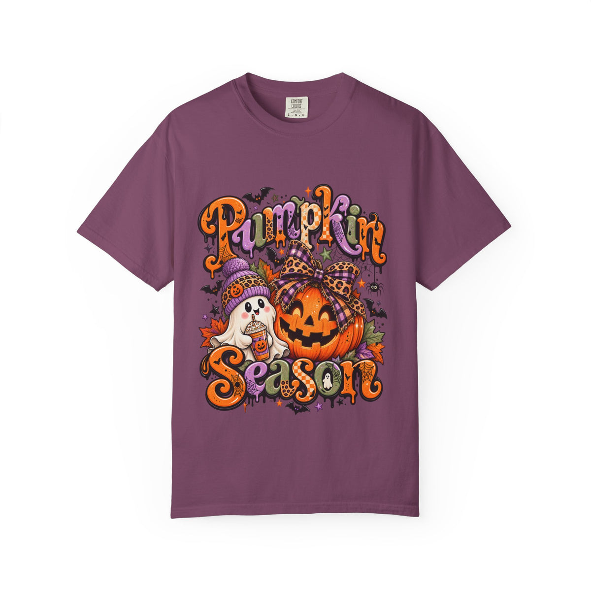 Pumpkin Season T-Shirt — Halloween Pumpkin & Ghost Fall Tee