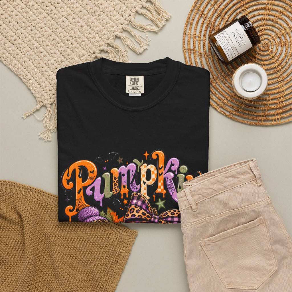 Pumpkin Season T-Shirt — Halloween Pumpkin & Ghost Fall Tee