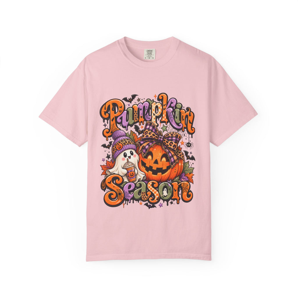 Pumpkin Season T-Shirt — Halloween Pumpkin & Ghost Fall Tee