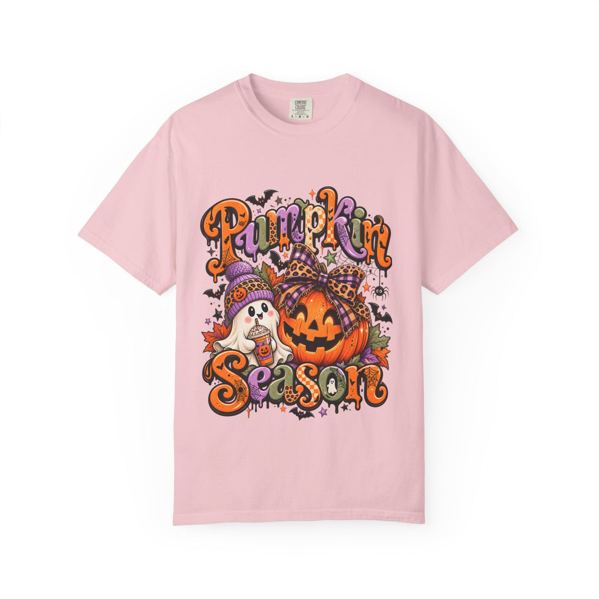 Pumpkin Season T-Shirt — Halloween Pumpkin & Ghost Fall Tee