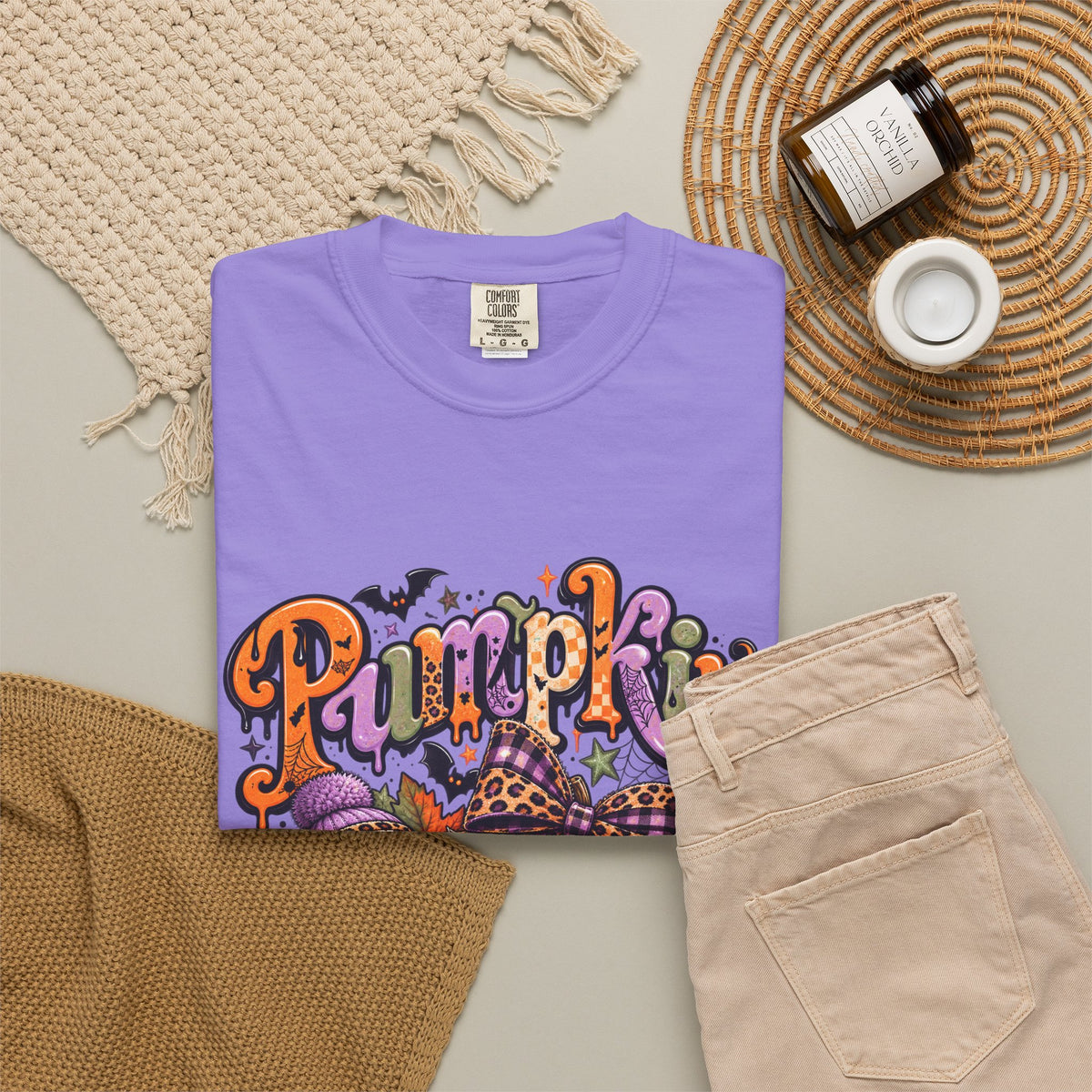 Pumpkin Season T-Shirt — Halloween Pumpkin & Ghost Fall Tee