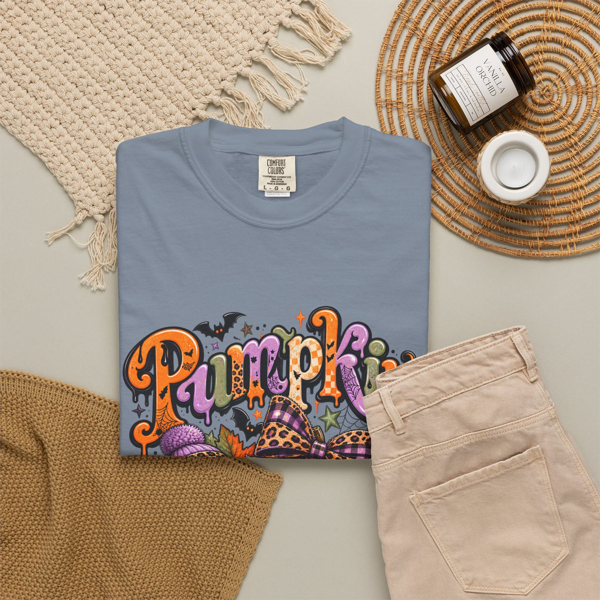 Pumpkin Season T-Shirt — Halloween Pumpkin & Ghost Fall Tee