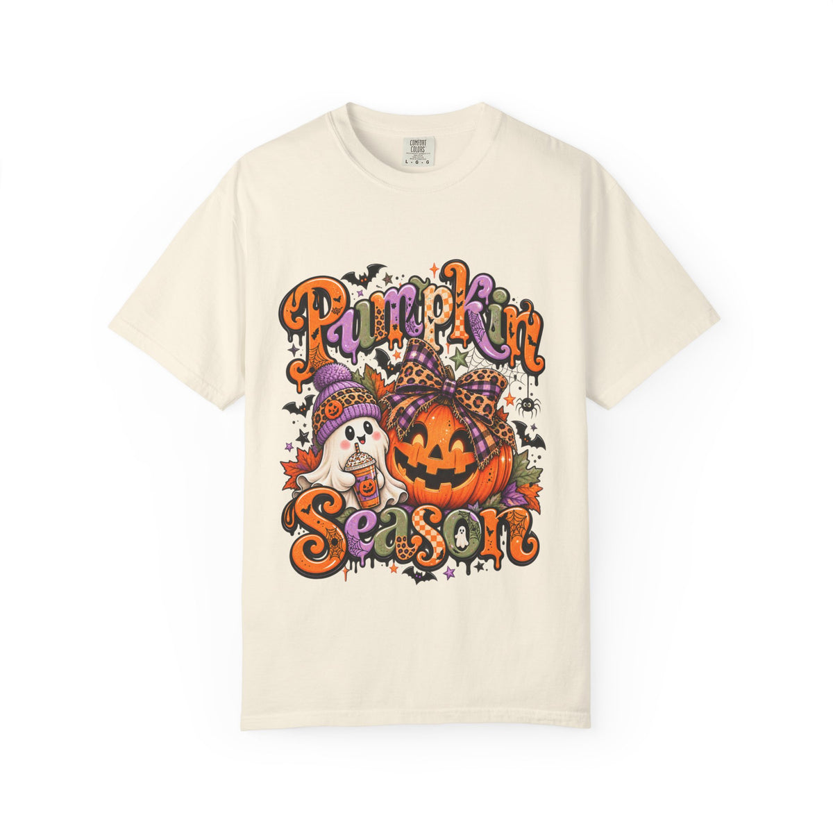 Pumpkin Season T-Shirt — Halloween Pumpkin & Ghost Fall Tee